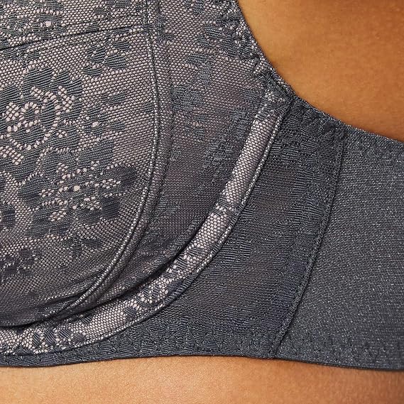 Rosa Faia Fleur Women Underwire Bra، 40D، Anthracite