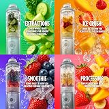 Ninja Blast Max, liquidificador portátil + Twist & Go, Smoothie pessoal, mistura, gelo, 3 programas, sem fio, recipiente removível de 623 g, pode ser lavado na lava-louças, à prova de vazamento, vidro — imagem 6