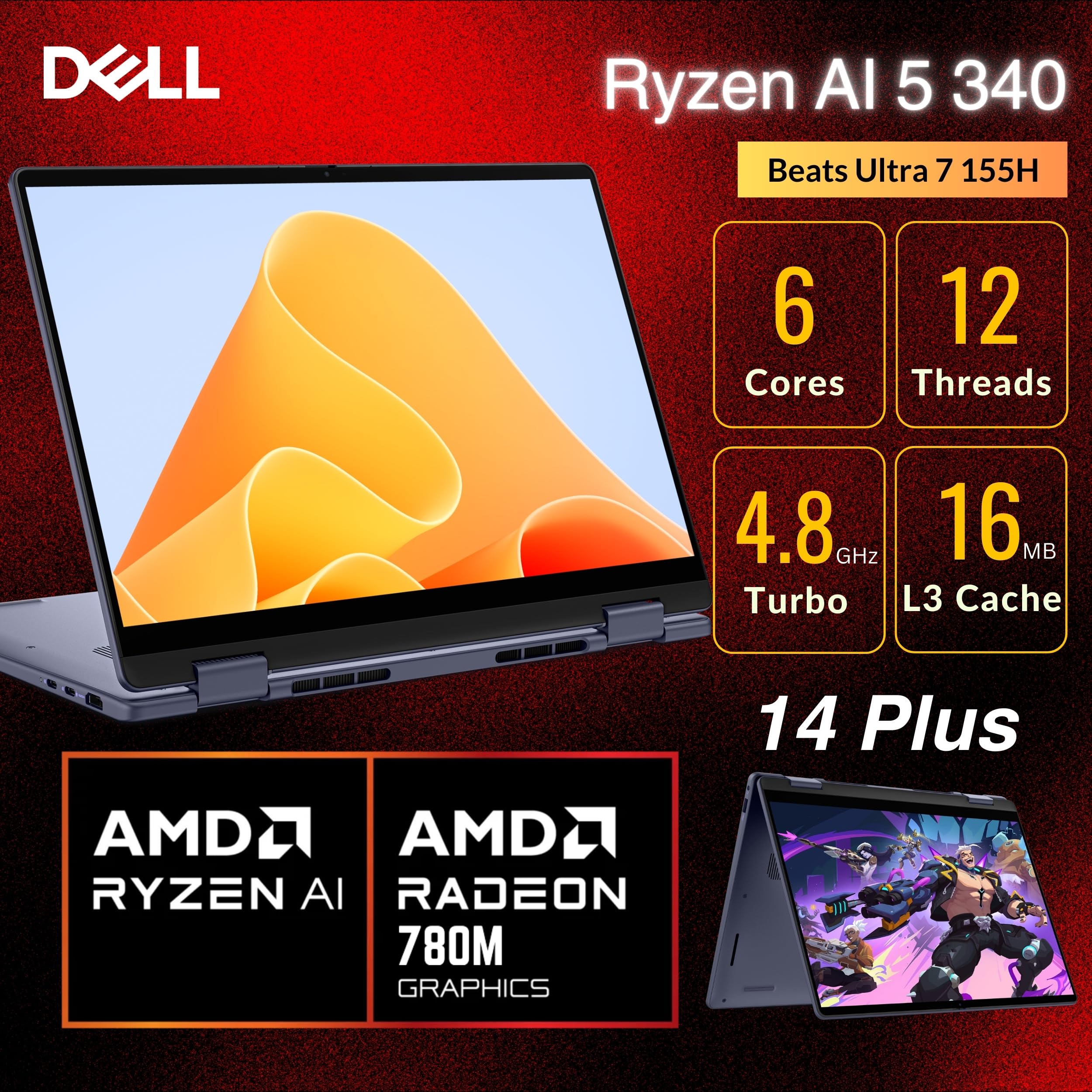 【Dell】sdb0425550201monojp 14 Plus 2-in-1 Dell 14 Plus 2-in-1 - 14 Inch Touchscreen Laptop | Dell USA