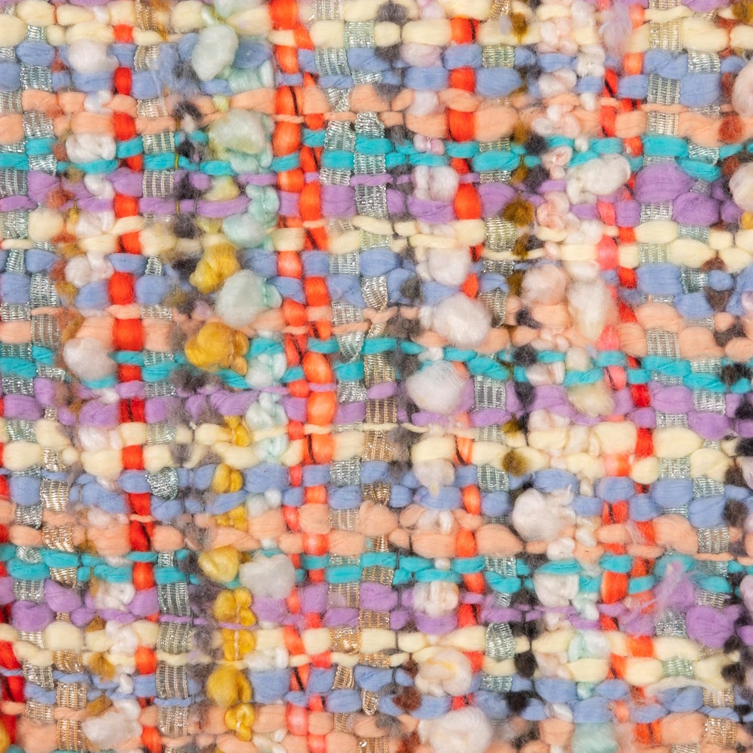 Creative Co-Op Woven Cotton Blend Throw with Fringe, Multicolor