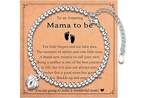 Sentimental Baby Feet Charm Bracelet for Expecting Mothers