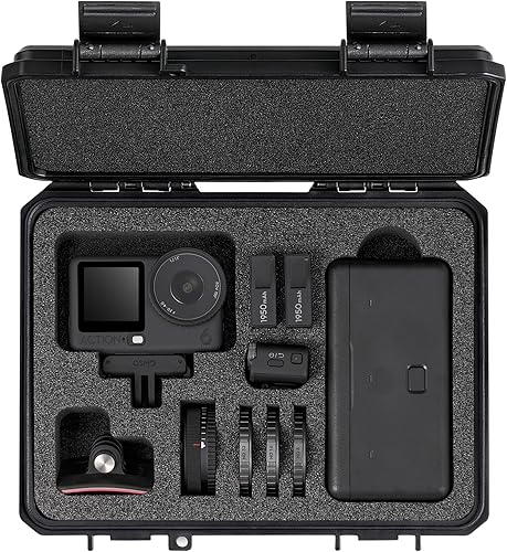 Miniatura 7 de Funda rígida portátil impermeable para DJI Osmo Action 5 Pro/4/3 accesorios de cámara de acción, compatible con combo estándar, aventura/buceo