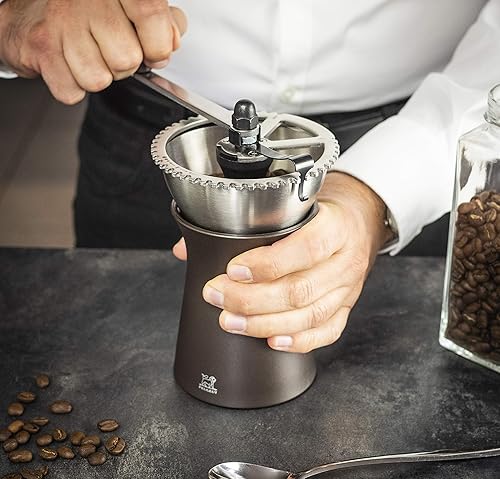 Miniatura 9 de Peugeot - Molinillo de café manual Kronos - Molinillo ajustable con 43 ajustes - Acero inoxidable, capacidad de 1.76 oz