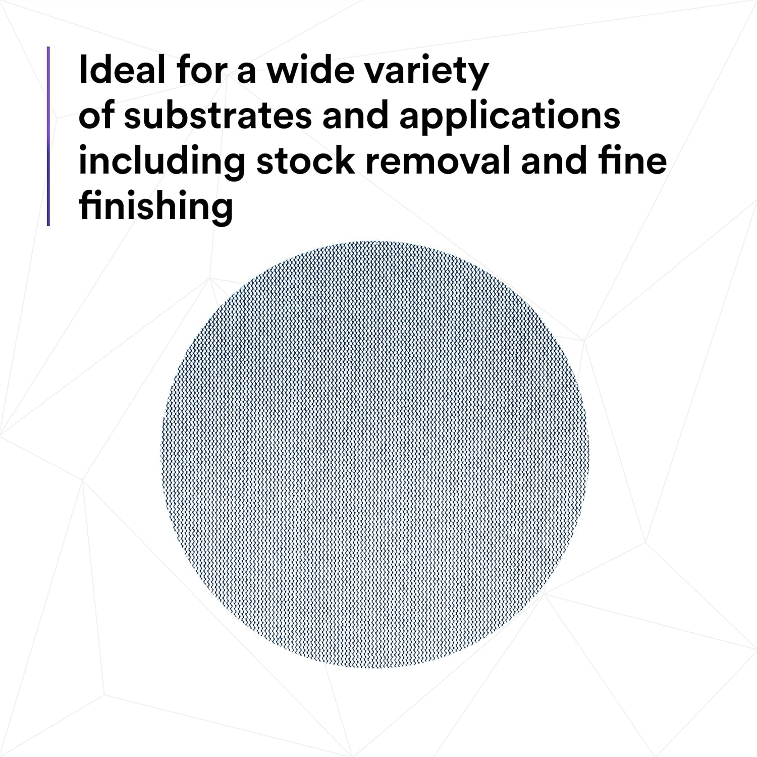 3M Xtract Net Disc 310W, 320+, 6 in, Die 600Z, Pack of 50 Hook and Loop Sanding Discs, Virtually Dust-Free, Value Option for Metal, Wood, Composites, Stock Removal, and Fine Finishing