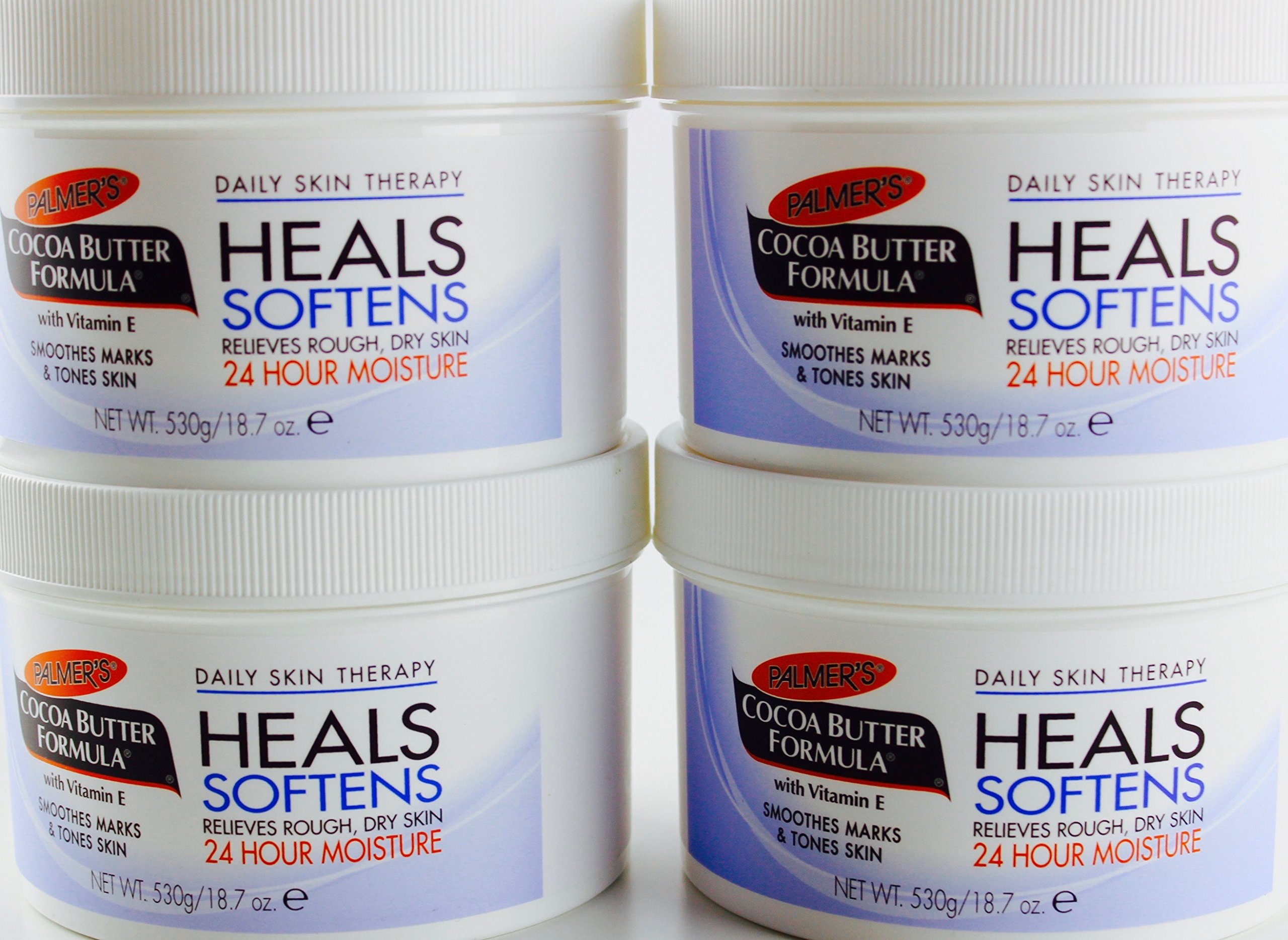 Palmer's Cocoa Butter Formula with Vitamin E, 18.7oz (530g) (4 Jars)