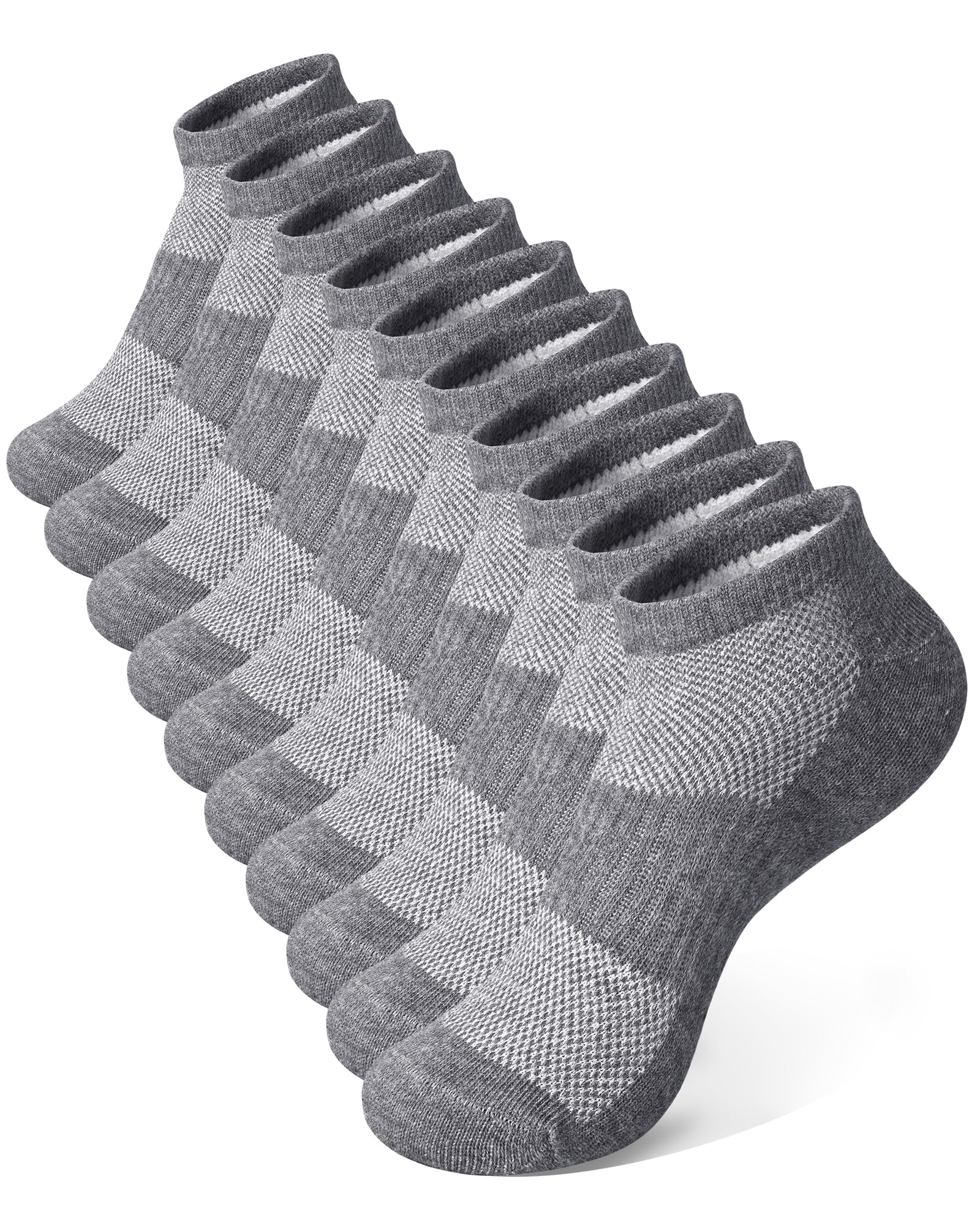 10 Pairs Kids Socks for Boys Girls Ankle Athletic Low Cut Socks Half Cushioned Crew Cotton No Show Running Sock