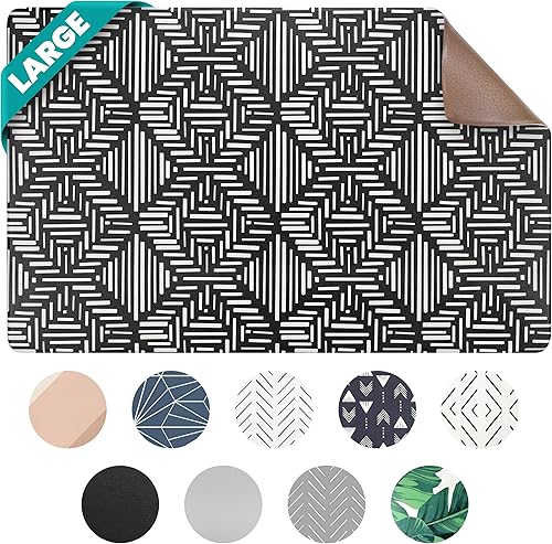 Miniatura 58 de NALALAS Tapete grande para alimentos y agua, tapete de alimentación para gatos Tapete grande impermeable para perros Tapete antideslizante