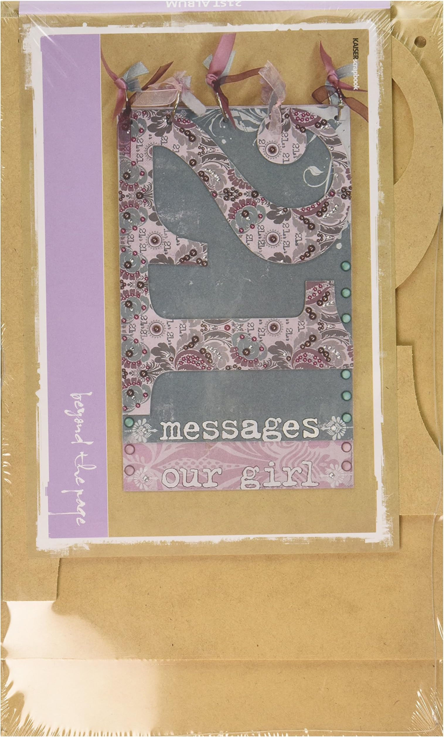 Kaisercraft Beyond The Page MDF 21St Album, 7-Inch by 11.75-Inch, 3 Pages