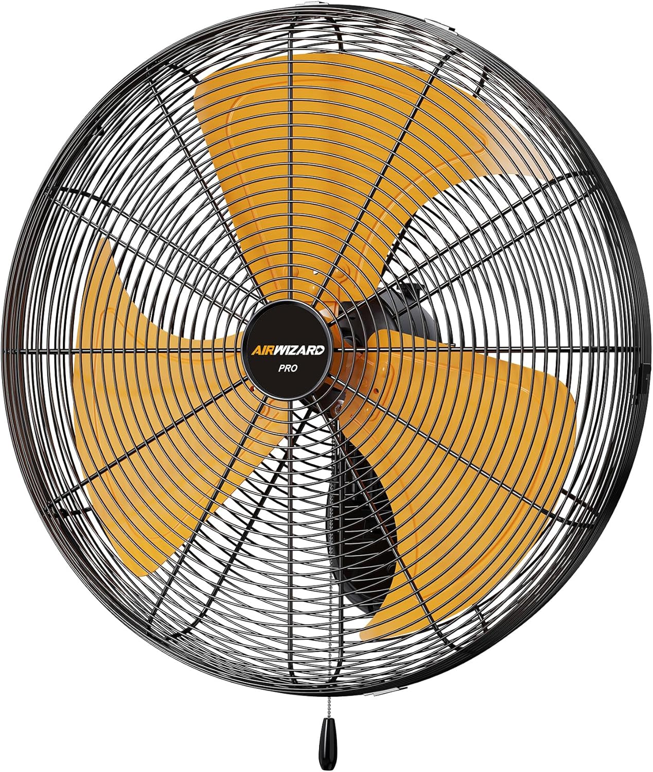 49dB Quiet Industrial Wall Fan 20" - UL Listed 6000 CFM, 3-Speed Heavy Duty Metal Mount, Adjustable Tilt for Garage, Workshop & Commercial Spaces