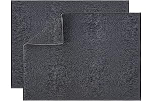 luckiss Microfiber Dish Drying Mat - Reversible, Super Absorbent Drying Pad