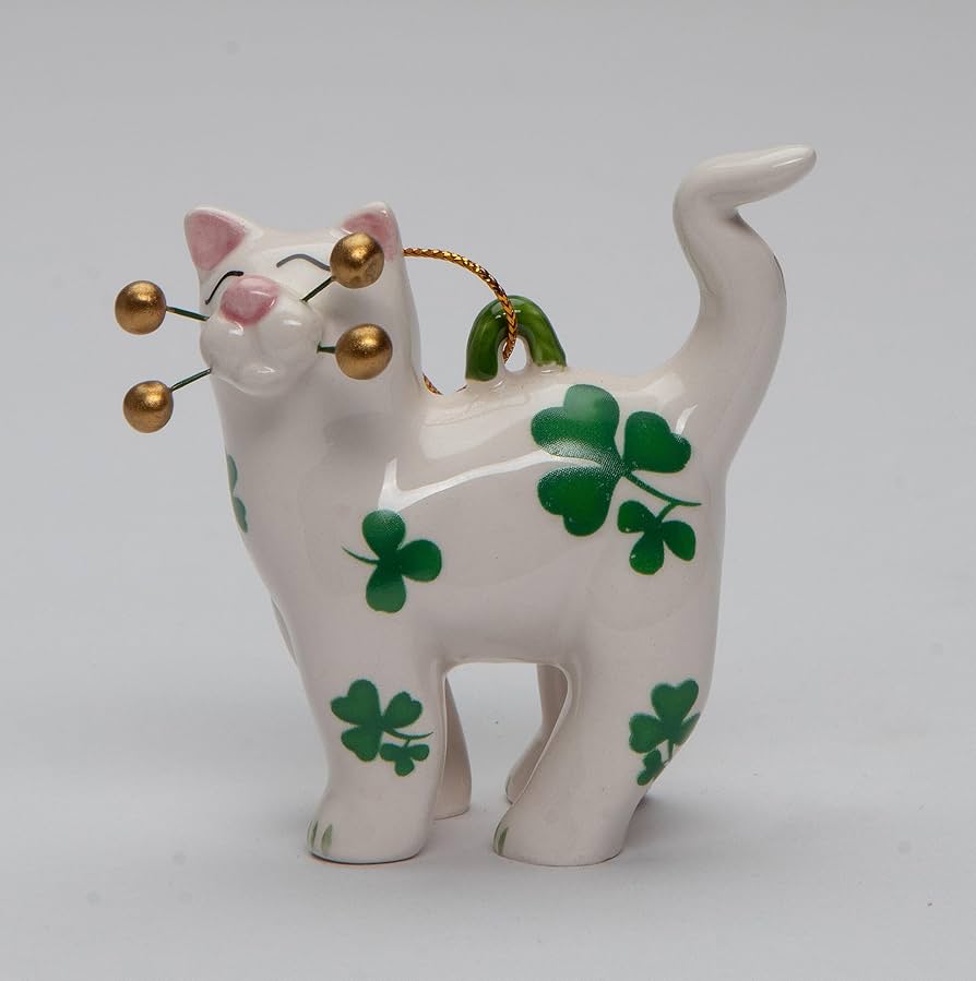【2点セット】Amy Lacombe WhimsiClay 猫 陶器 置物 Amy Lacombe Whimsiclay Cat Figurine - Willitts Design
