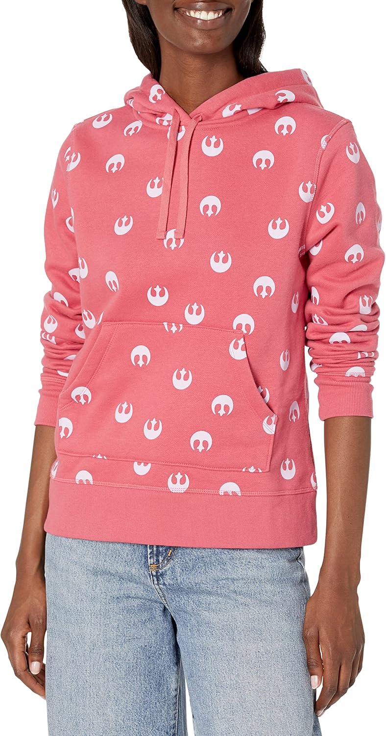 Amazon Essentials Disney | Marvel | Star Wars | Princess Women's Fleece Pullover Hoodie Sweatshirts (Available in Plus Size)