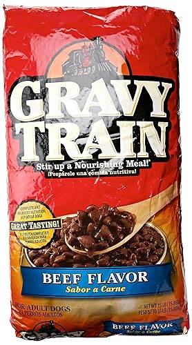 Gravy Train - Alimento para perros, carne de res, bolsa jumbo, 35 libras