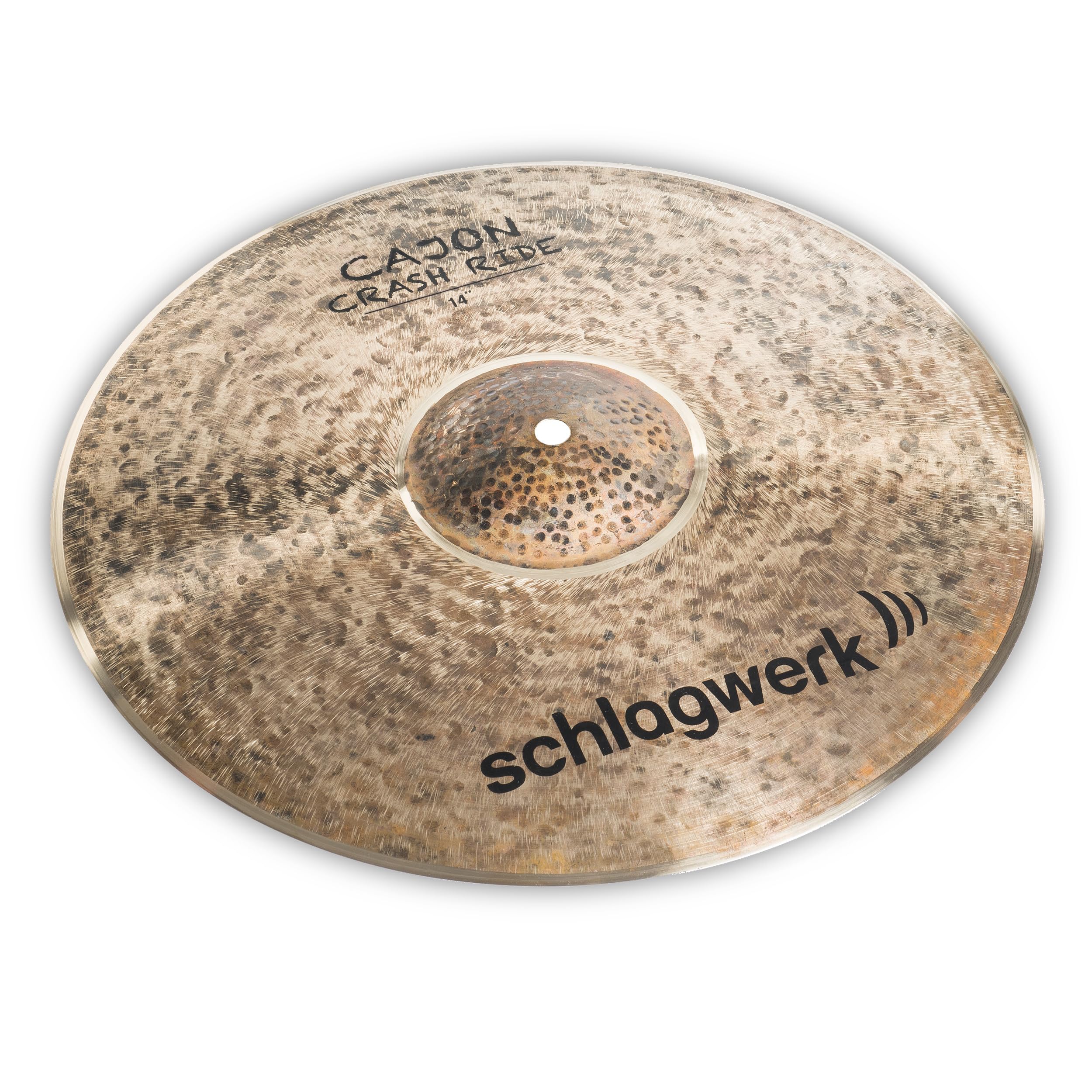 Schlagwerk CCR14 Crash-Ride-Becken - 14" Zoll - Spielbar mit der Hand, Rods, Sticks und Brushes - kleines Crash/Ride, toller Sound - Handarbeit!
