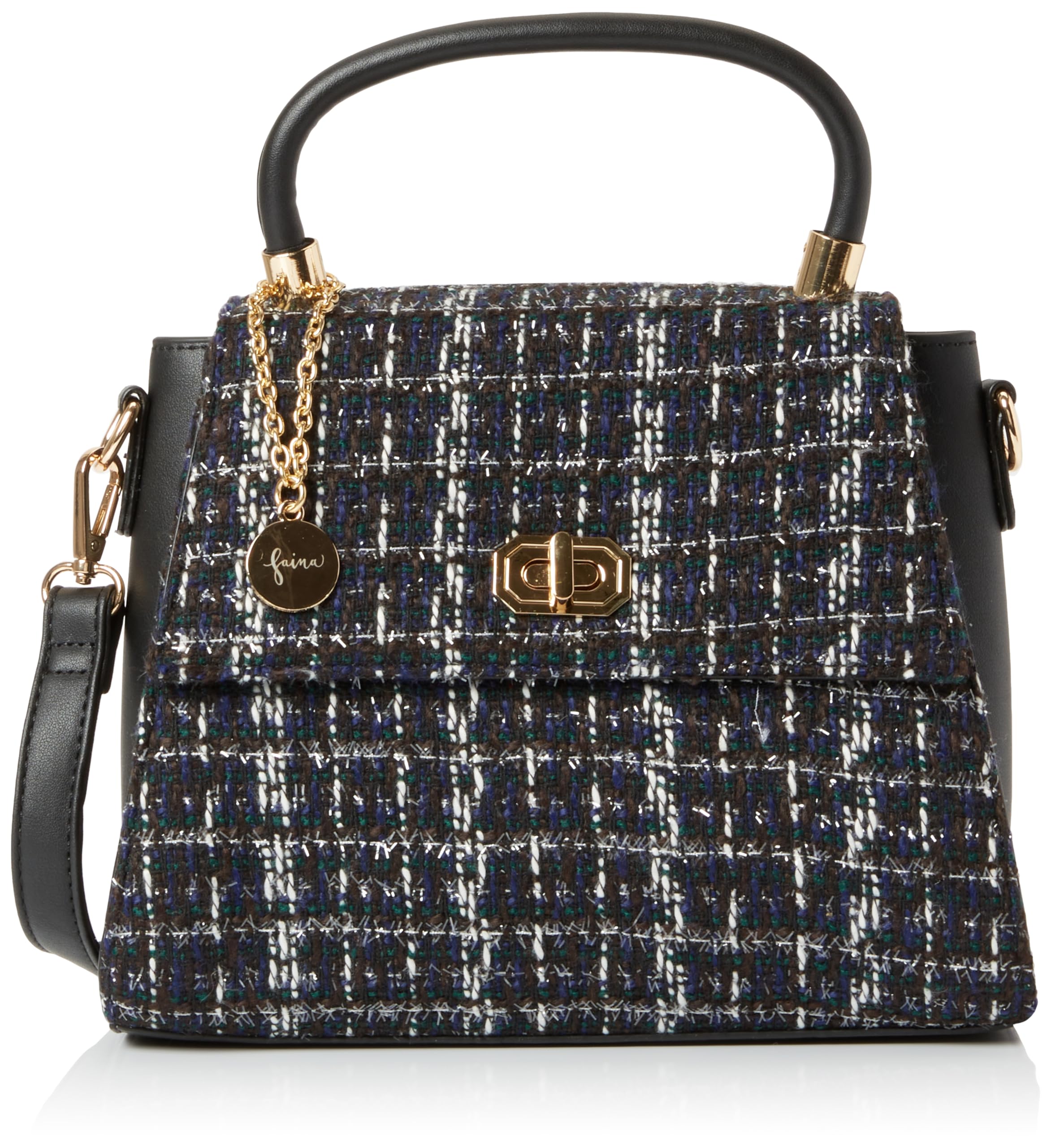 NAEMI Women's Handbag Shopper, Black, One Size