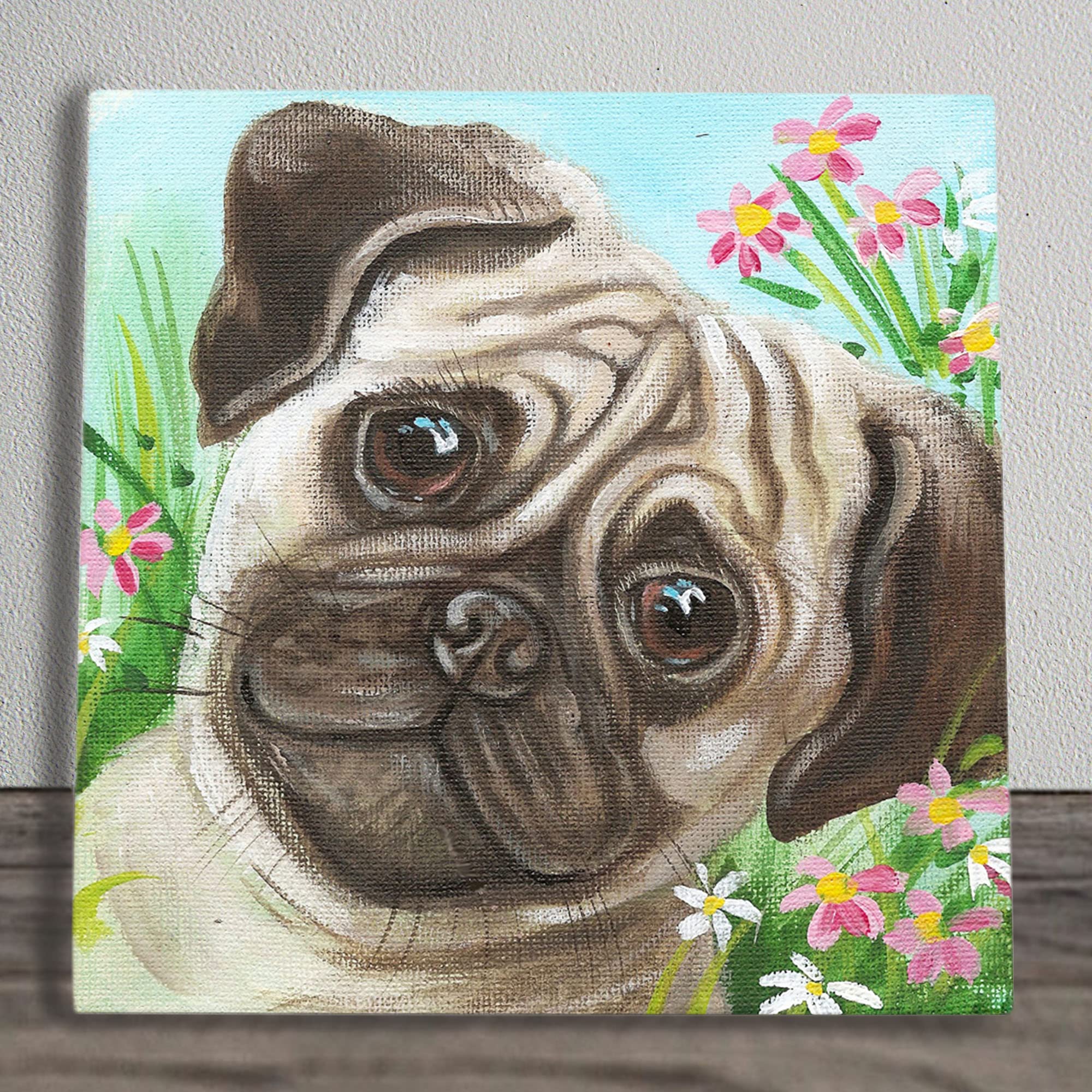Winning Smile Ceramic Picture Tile Artwork By Judith Yates Hanging Wall Art Home Décor
