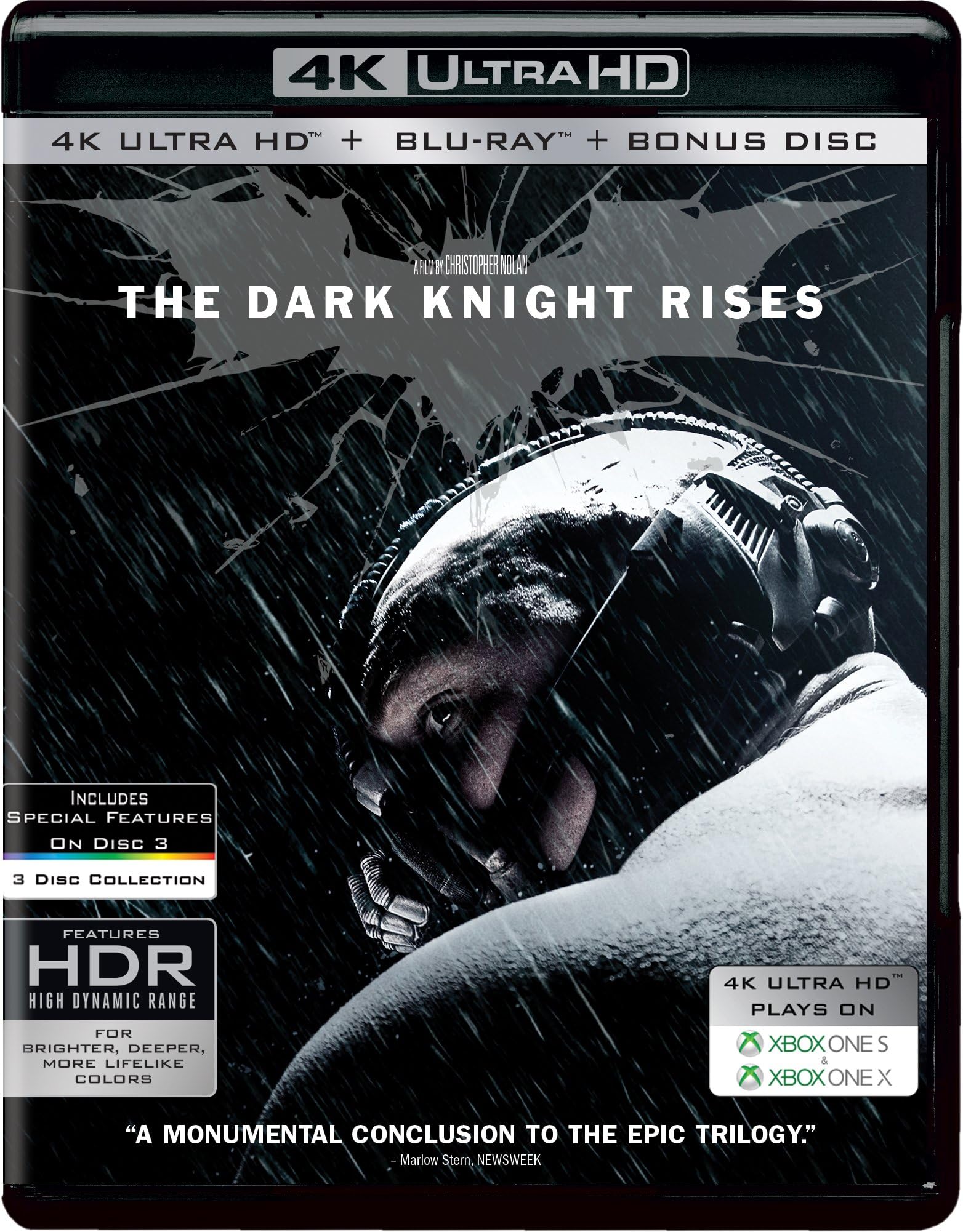 The Dark Knight Rises - A Christopher Nolan Film (4K UHD + Blu-ray + Bonus) (3-Disc)