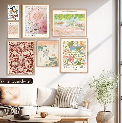 Miniatura 4 de Pósteres de flores para estética de habitación, impresiones artísticas de pared bohemias, decoración ecléctica del hogar (sin marco)