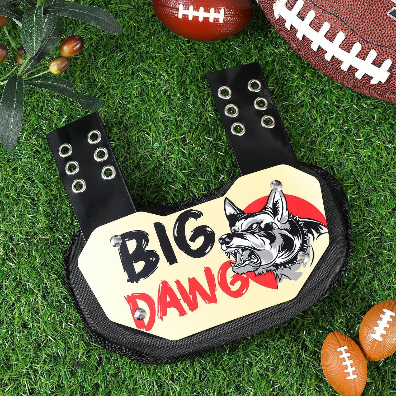 Civaner Football Back Plate Sport Lower Back Pads for Football Players Rear Protector for Youth