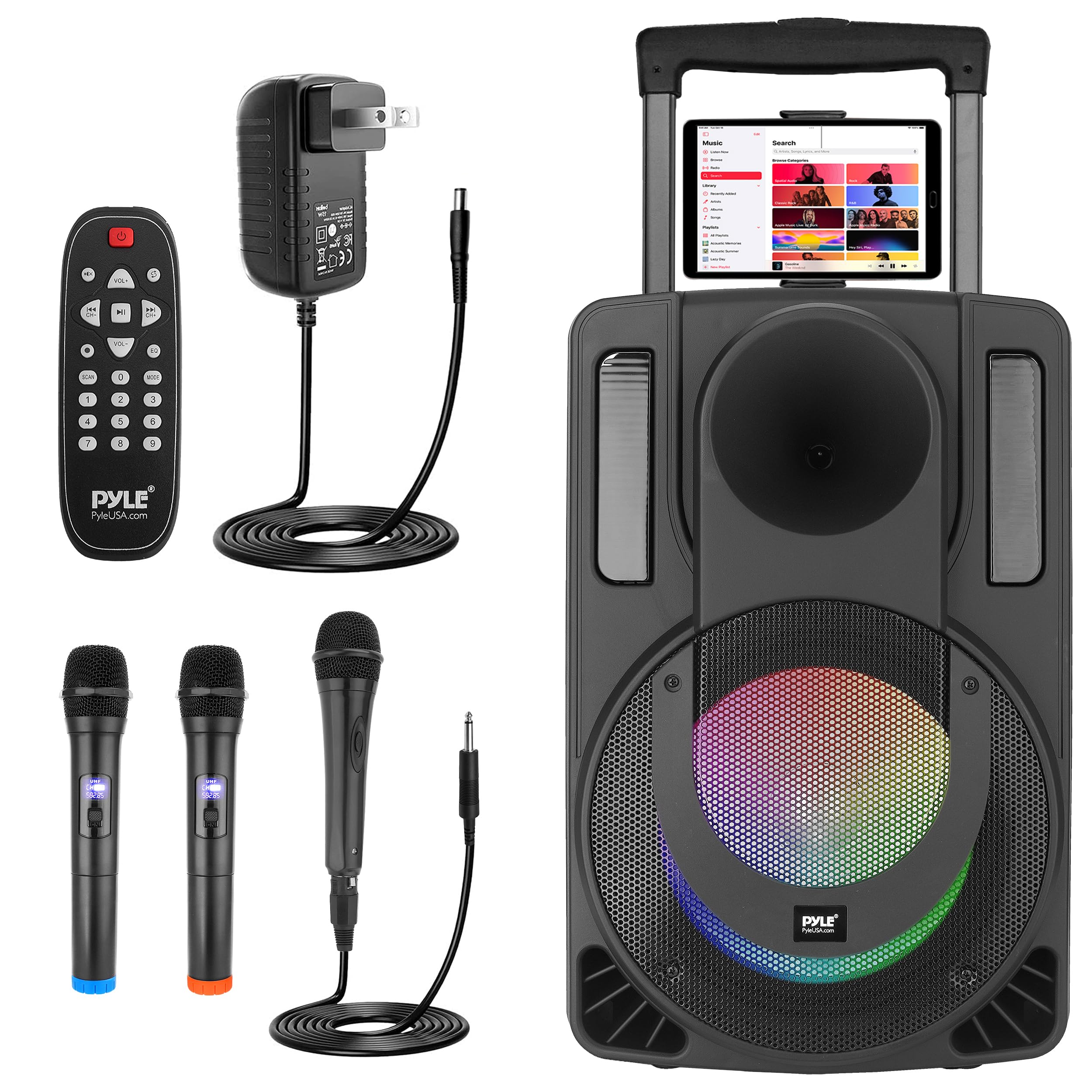 Amazon.com: Pyle 15'' Bluetooth Portable PA Speaker System