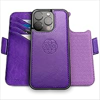 Vista 60 de Dreem Fibonacci - Funda tipo cartera para iPhone 14 Plus Funda desmontable de piel vegana 2 en 1 con soporte integrado, soporte para tarjetas