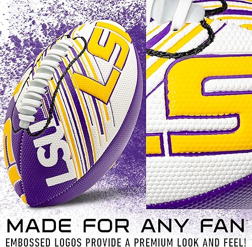 Miniatura 18 de Franklin Sports NCAA - Mini balón de fútbol juvenil - 8.5 pulgadas SPACELACE textura de fácil agarre, perfecto para niños