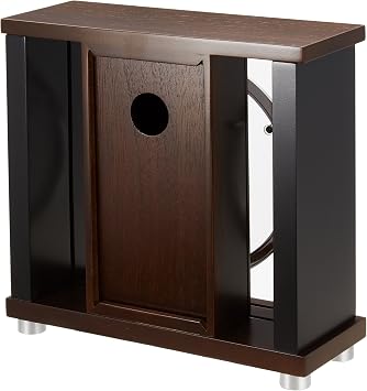 Seiko Clock BZ356B SEIKO Clock, Analog Clock, Wood Frame, Dark Brown, Wood