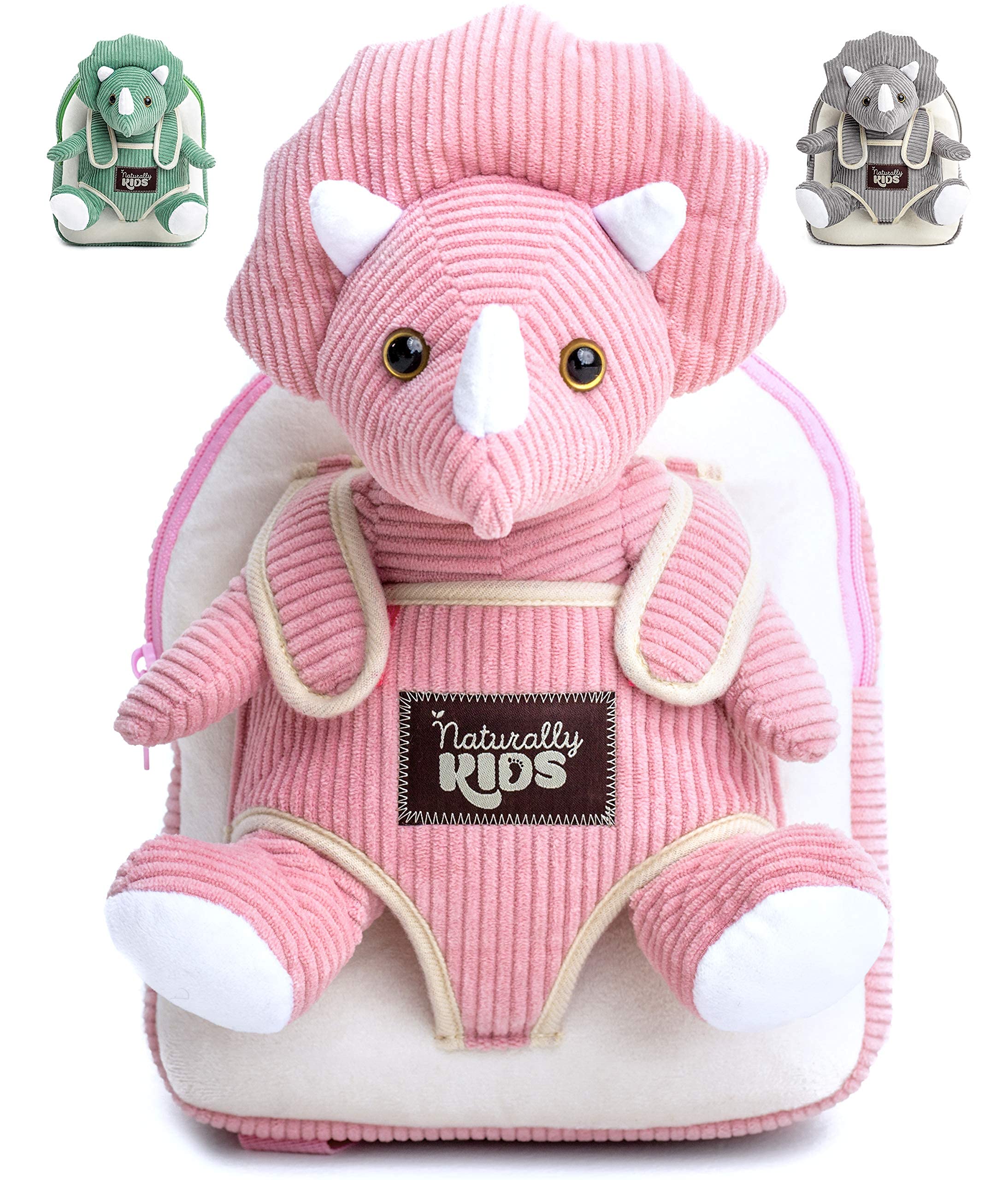 Kids Backpack for Girls Boys w Stuffed Animal
