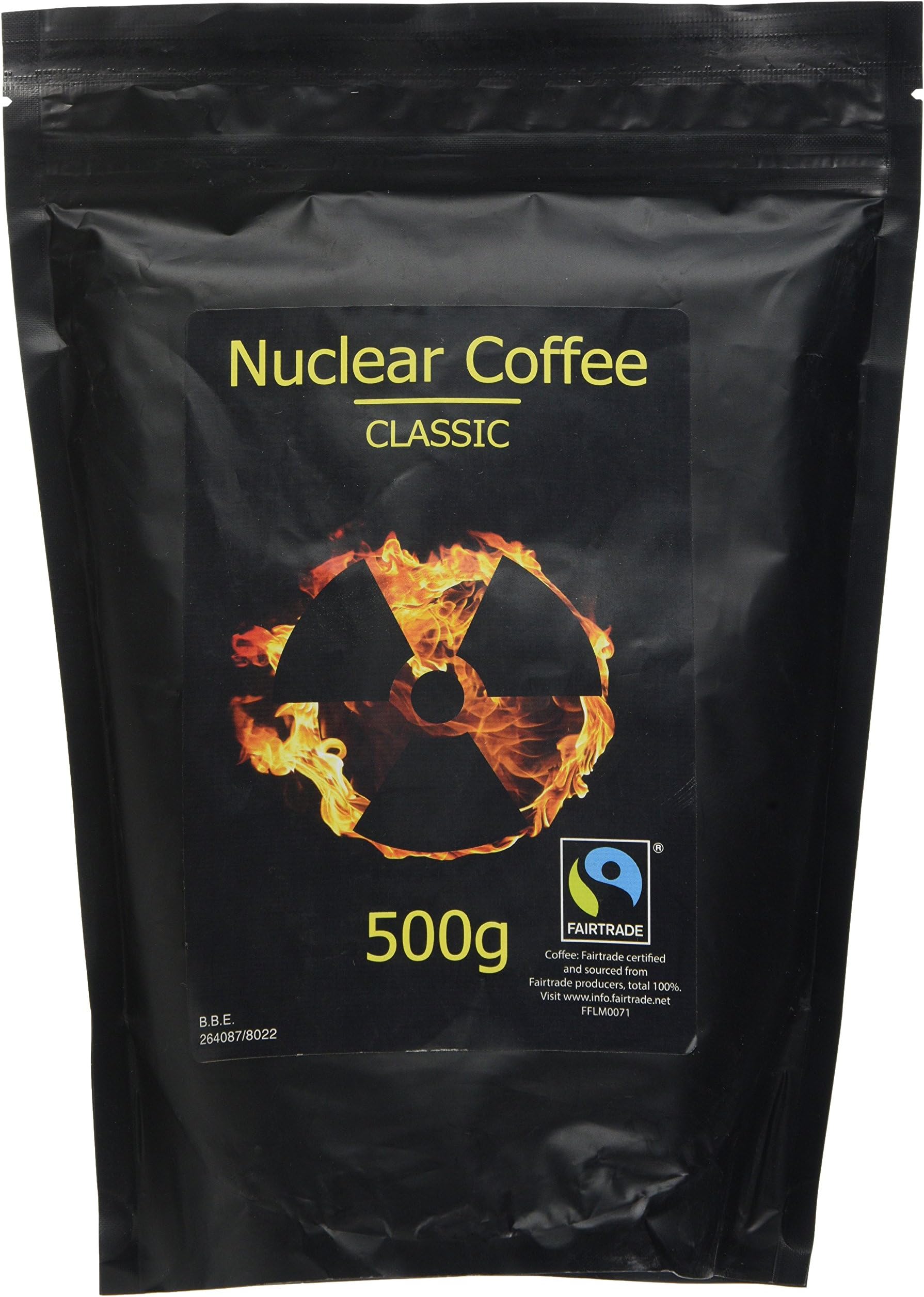 Nuclear Coffee - Strong, Ethically sourced, Coffee (500g Ground)