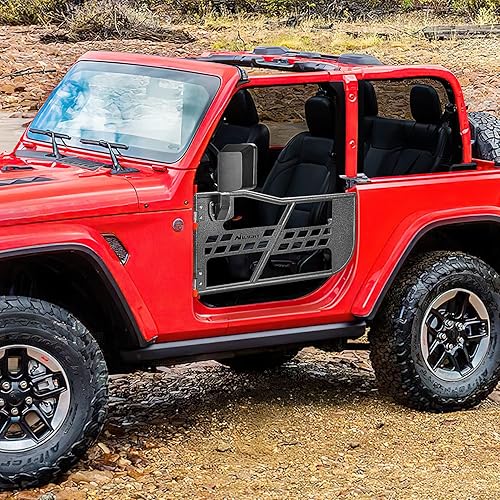 Miniatura 9 de Nilight Puertas tubulares delanteras todoterreno con espejos laterales compatibles con Wrangler JL 2018 2019 2020 2021 2022 2022 2023 2024 2025 2020