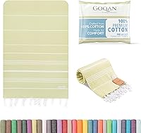 Vista 15 de Toalla turca Real Grand Bazaar Pestemal 100% de algodón, prelavada, más suave, 39x69 de Pestemal, para playa, el baño, spa, hammam, toallas súper