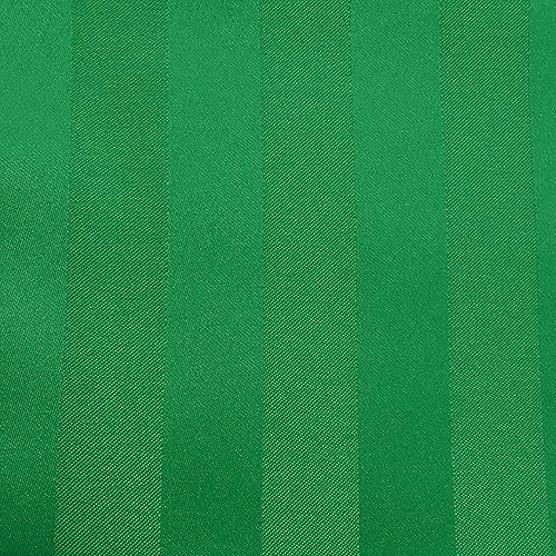 Miniatura 9 de ULTIMATE TEXTILE Mantel ovalado de rayas satinadas (59.8 x 102.4 in), color marrón oscuro