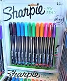 Sharpie Pens, Fine Point, 0.8 Mm, Black Barrels, Assorted Ink Colors, Pack of 12, AP Certified Nontoxic, Quick Drying Ink – view 5
