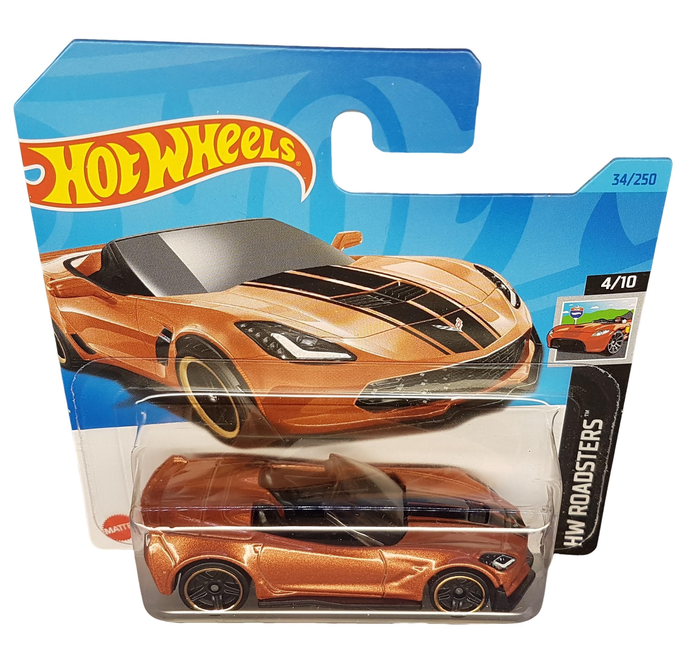 Hot Wheels 2023 B Case - Corvette C7 Z06 Convertible Rossa - Scala 1/64