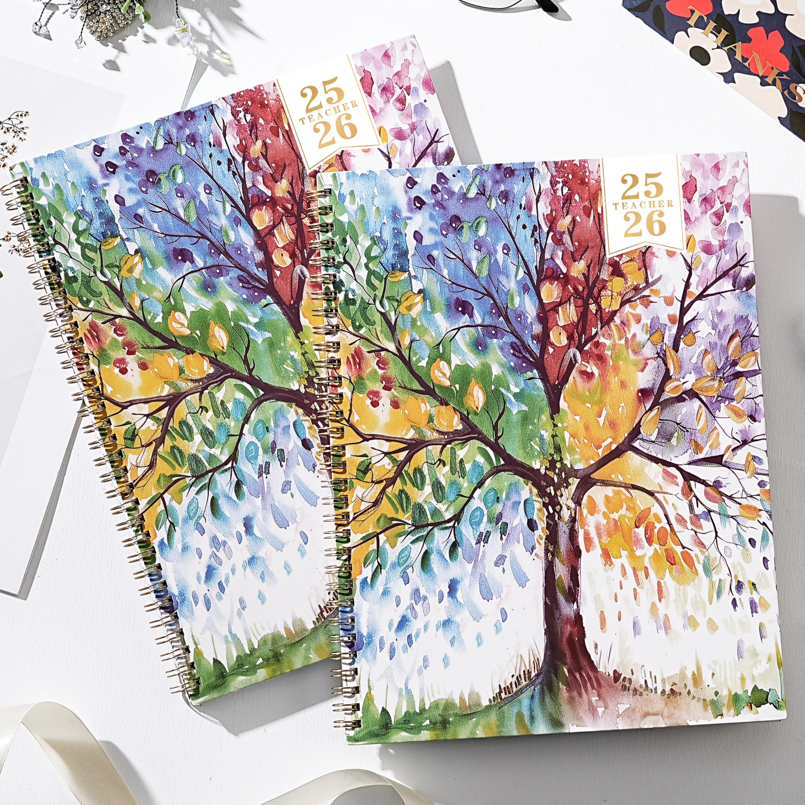 Teacher Planner 2025-2026 - Academic Planner 2025-2026, JUL. 2025 - JUN. 2026, 8.5'' x 11'', with Monthly Coated Tabs + Inner Pocket - Image 2