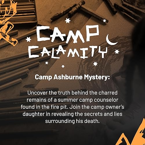 Miniatura 3 de Hunt A Killer Camp Calamity - Resuelve un asesinato en un campamento de verano, juego interactivo de misterios sin resolver, caja misteriosa para