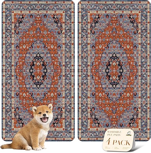 Miniatura 113 de nunubaby Almohadillas lavables para orina de perros, elegante, antideslizante, a prueba de fugas, reutilizable, ultraabsorbente, para jaulas y