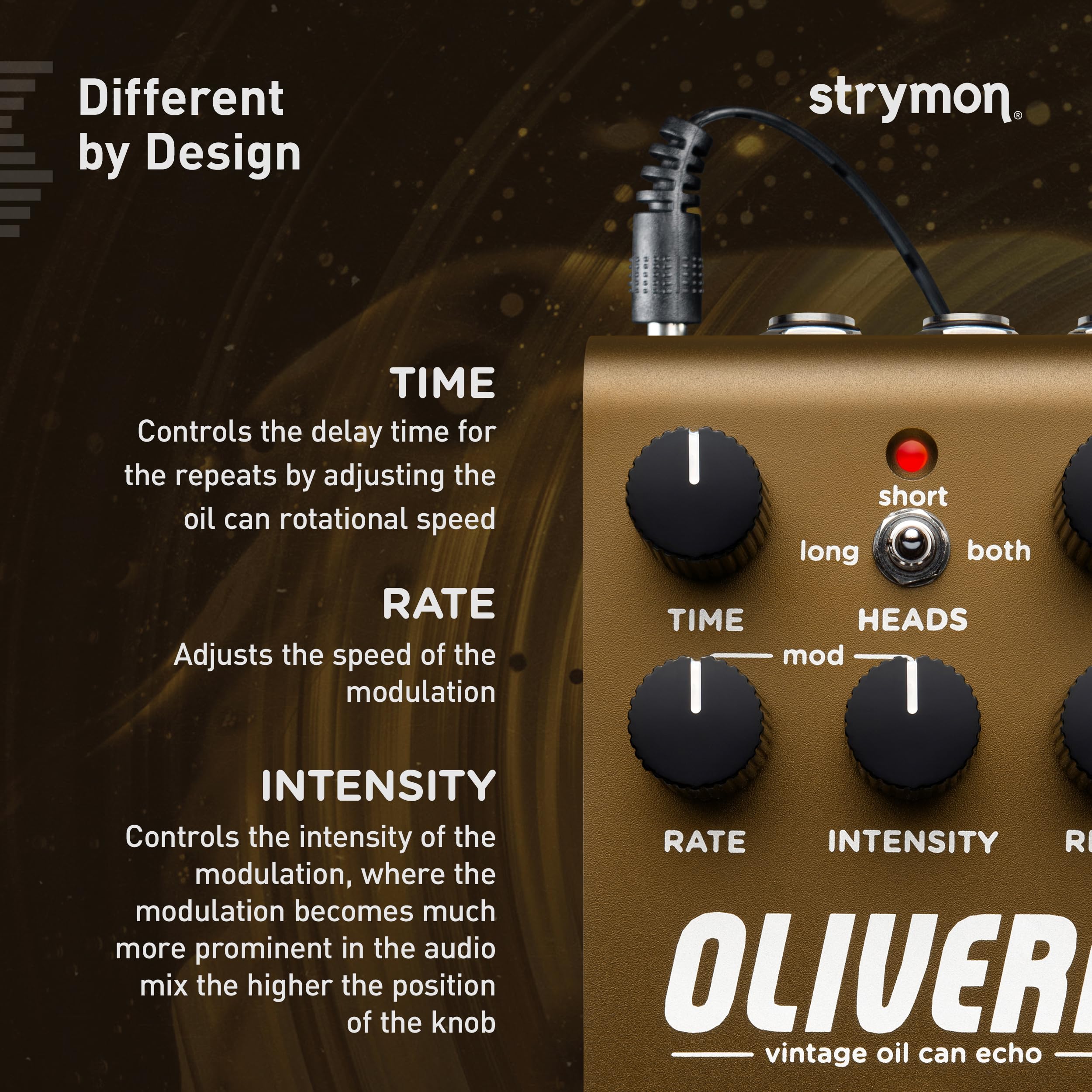 Amazon.com: Strymon Olivera Vintage Oil Can Echo Pedal : Musical