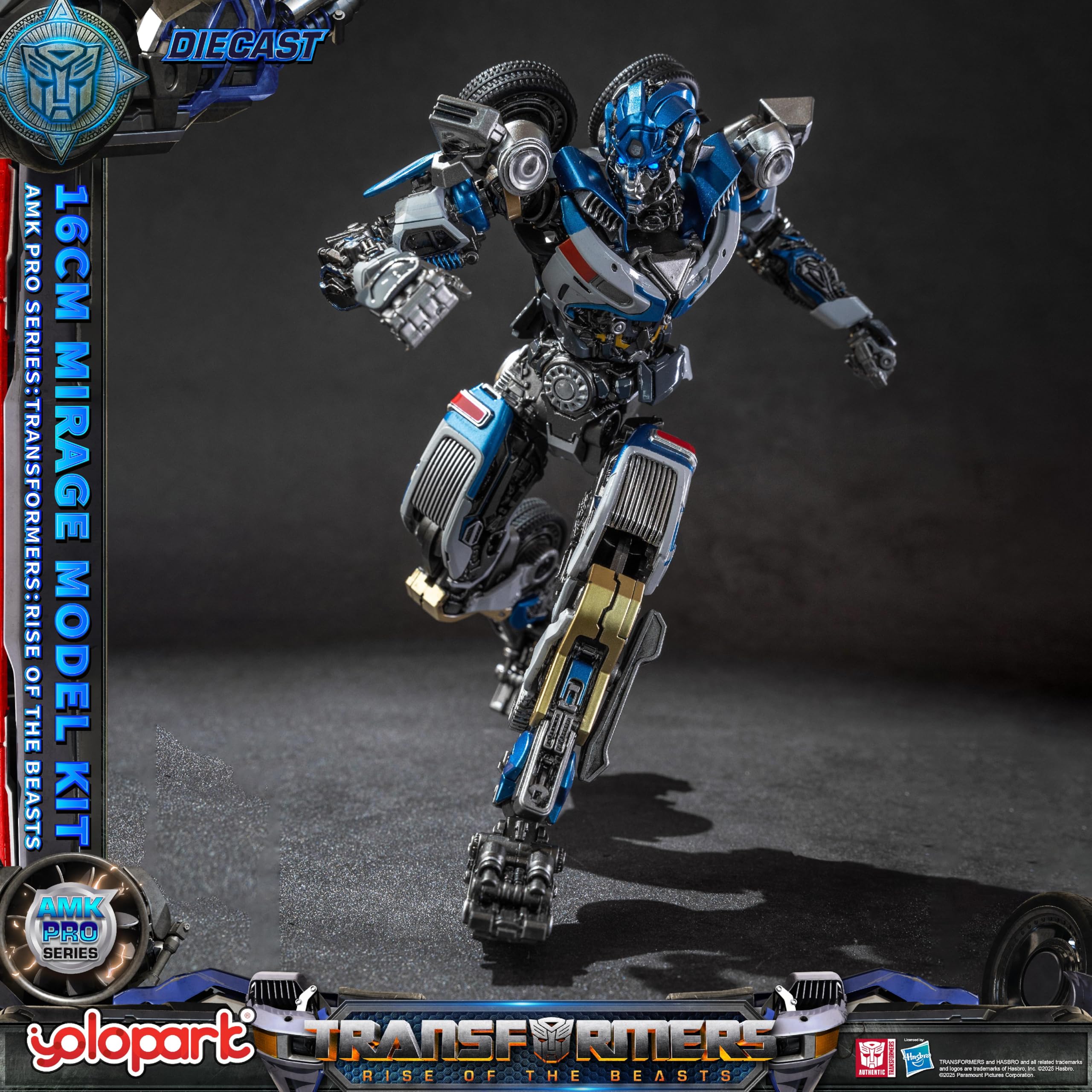 YOLOPARK Mirage Transformer Toys,AMK PRO Series Transformers:Rise of The Beasts Action Figure,Highly Articulated 6.3 Inch Model Kit for Ages 15 and Up,No Converting - Image 3
