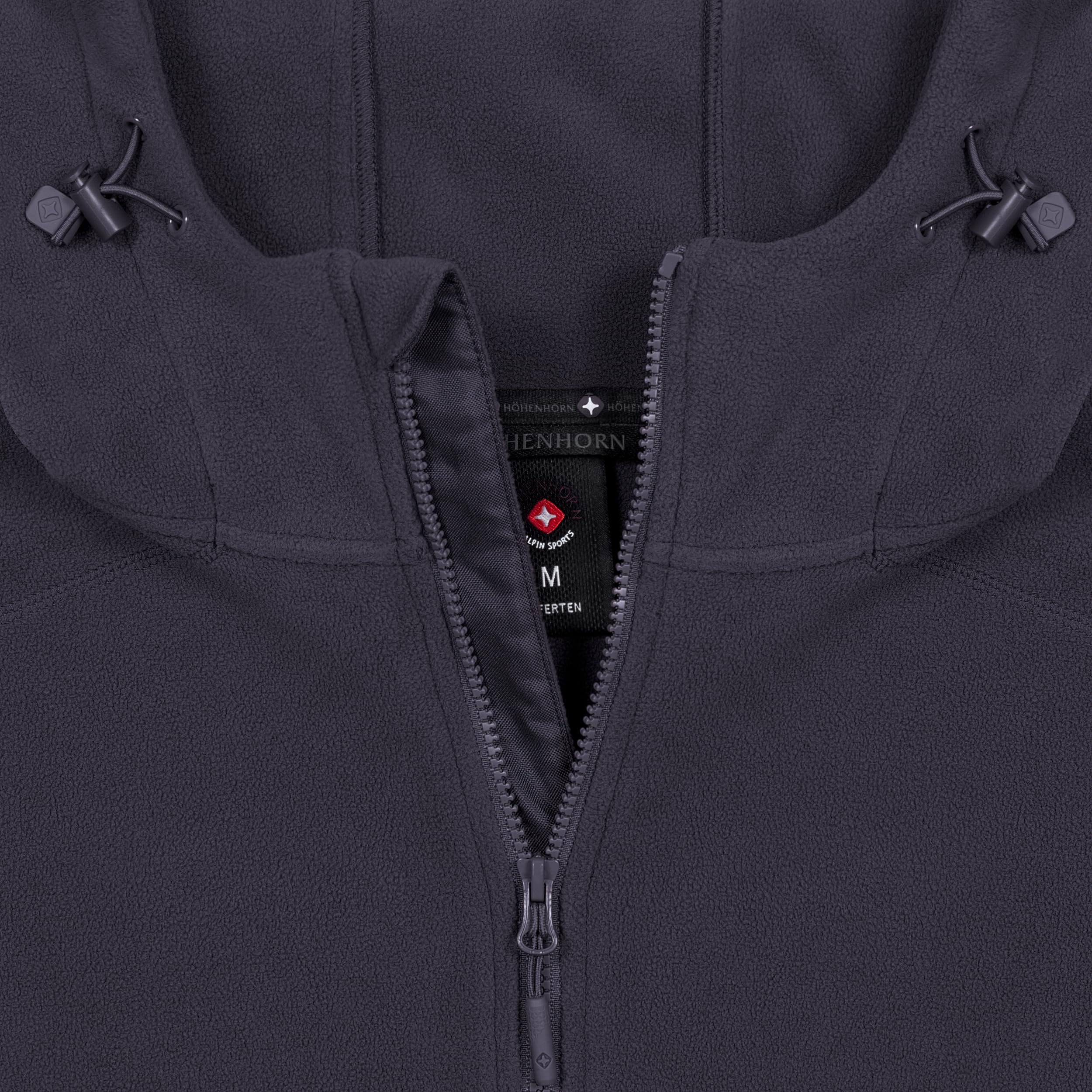 Höhenhorn Biferten - Giacca in pile militare da uomo, antivento, con cappuccio