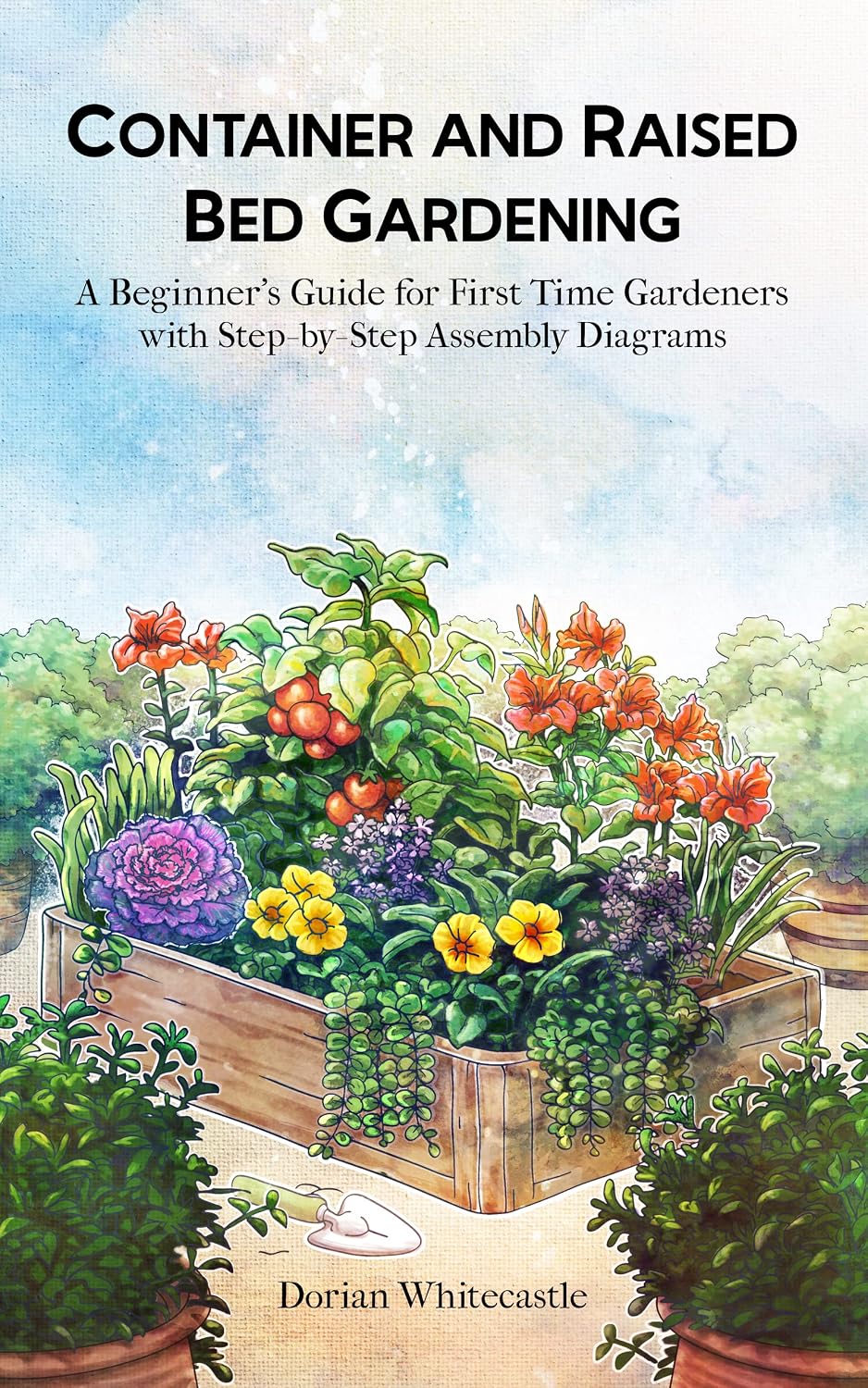 Container and Raised Bed Gardening: A Beginner's Guide for First-Time Gardeners / With Step-by-Step Assembly Diagrams