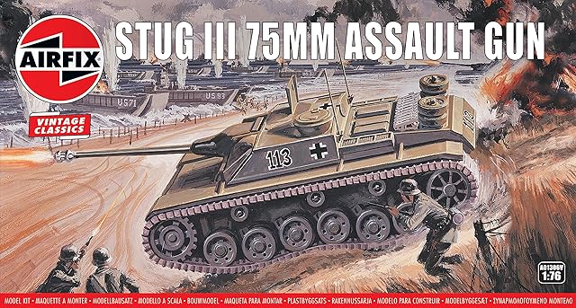 Airfix A01306V Stug III Assault Gun, 75 mm