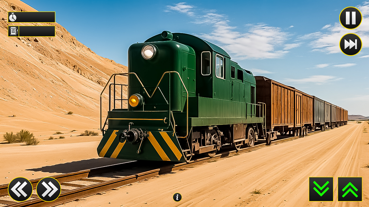 Real Train Tempate Real Train Simulator 3D: Passenger & Cargo Transport Rail Driving Game ...
