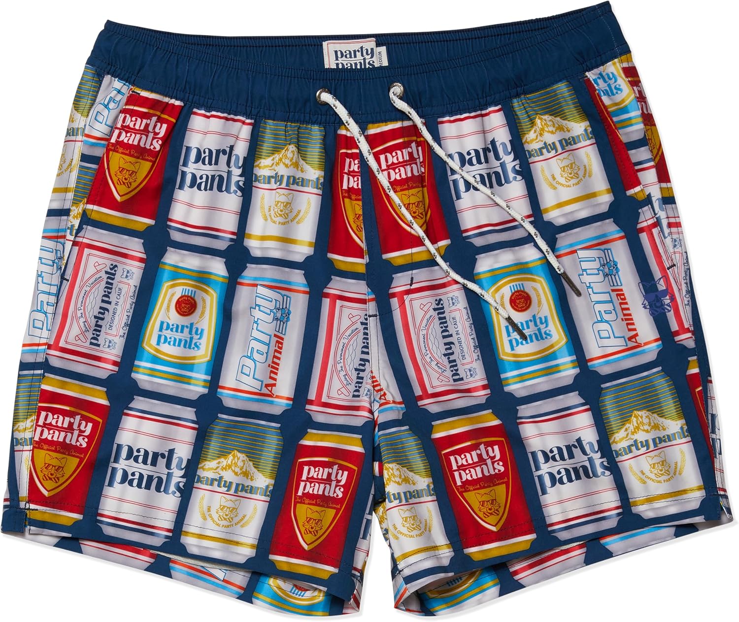 Party Pants USA The Sport Liner Men's Shorts with 5.5” Inseam, Super Star