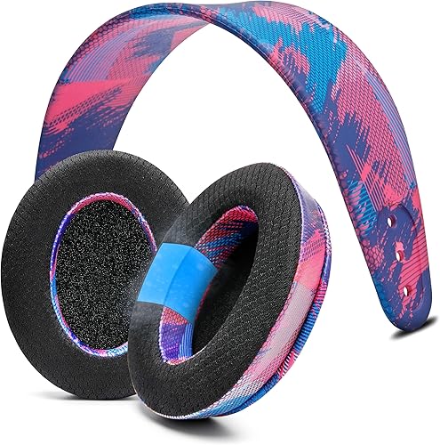 WC Combo de almohadillas y diadema de silicona mejorada para auriculares Arctis Nova  Almohadillas de gel refrescante y diadema de diseño a juego