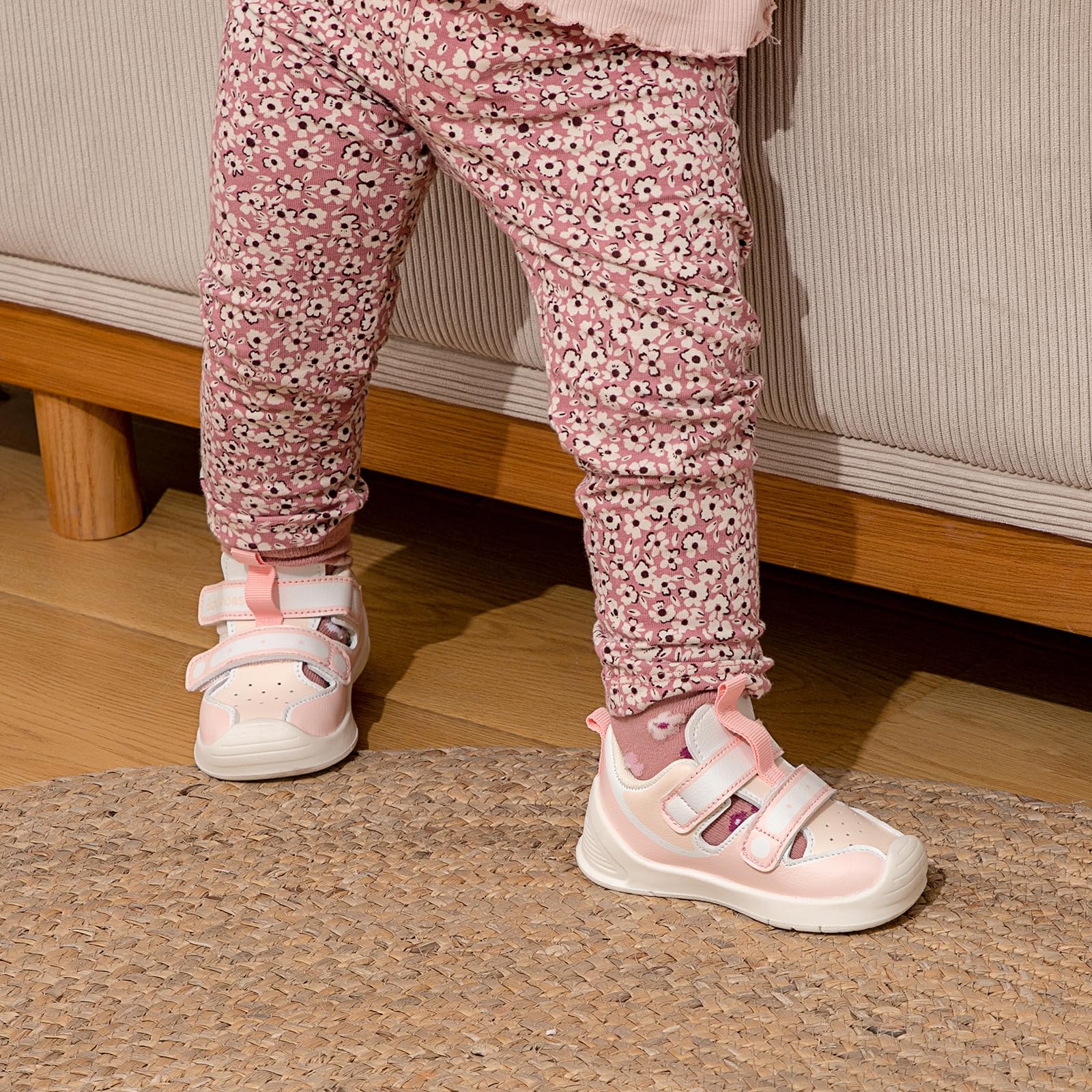 LACOFIA Sandales pour Bébé Garçons Filles Chaussures Premier Pas Chaussures de Marche d'été avec Semelle Antidérapante en Caoutchouc