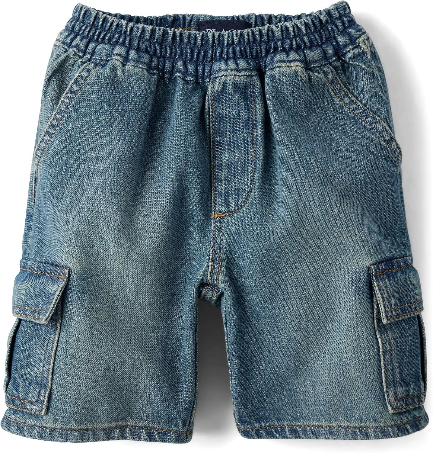The Children's Place Boys' Pull on Cargo Denim Jean Shorts