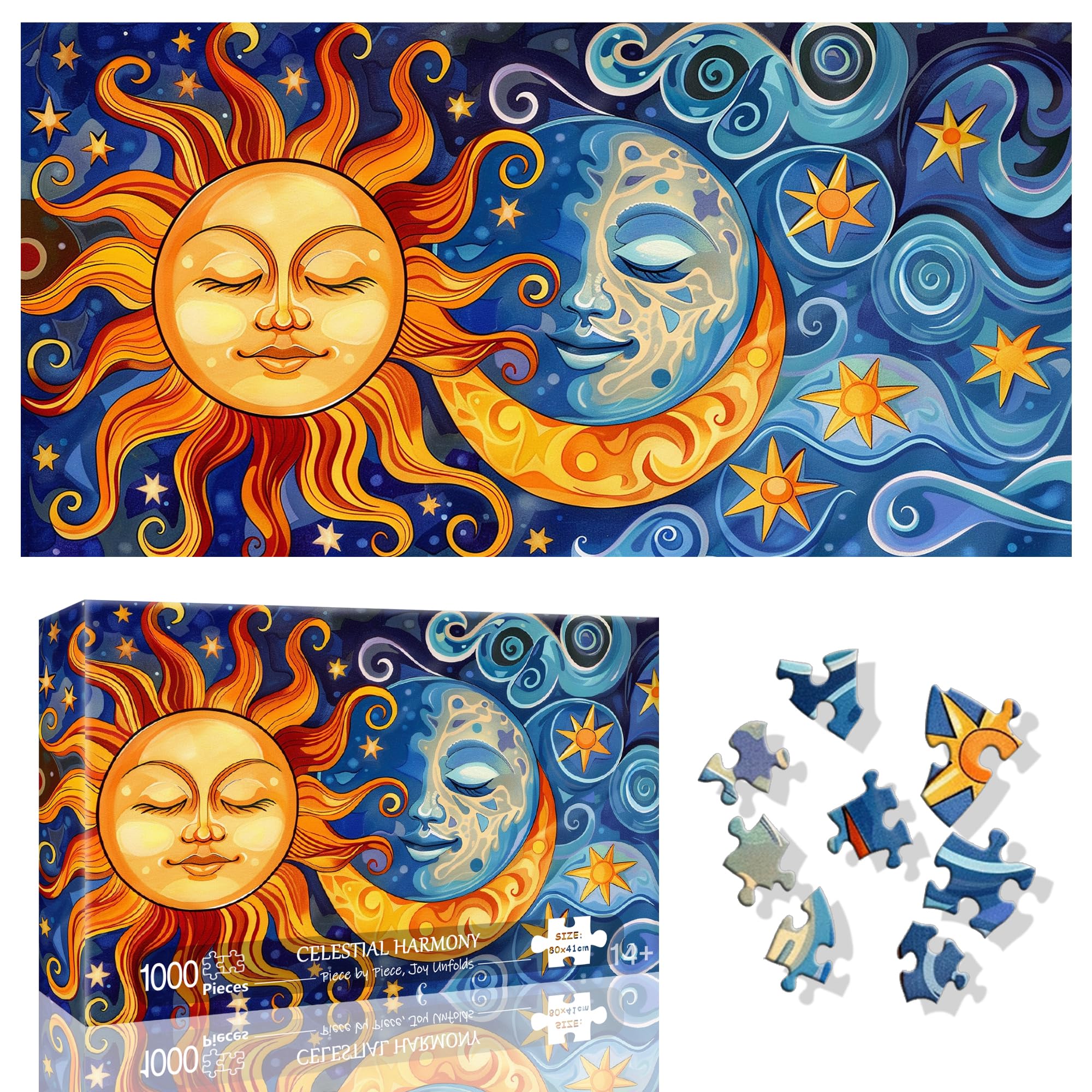 Ginfonr 1000 Piece Jigsaw Puzzles for Adults, CELESTIAL HARMONY