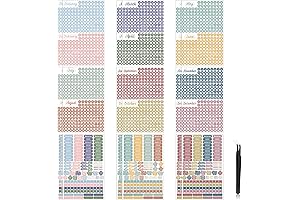 18 Sheets Aesthetic Monthly Planner Date Stickers for Planners