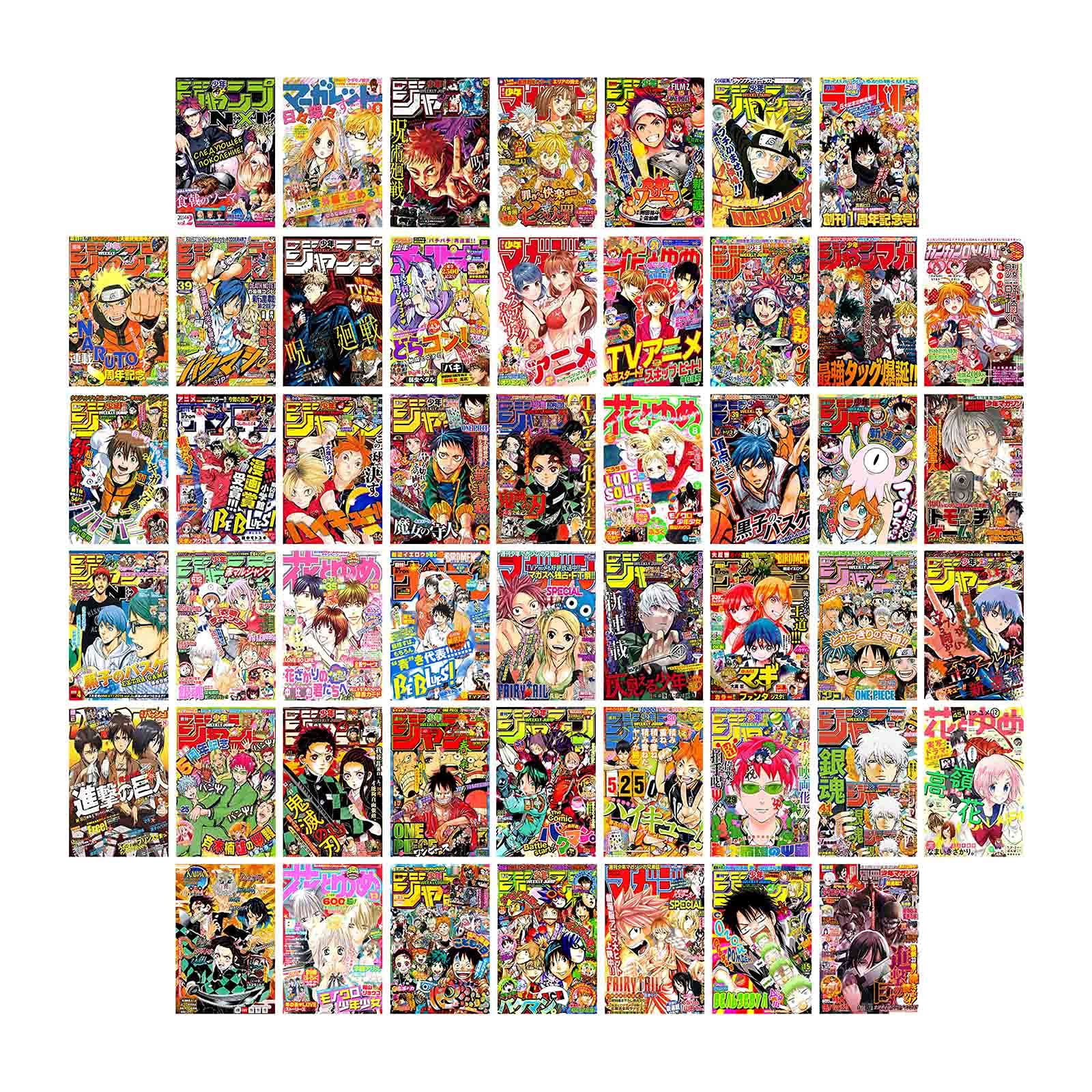 Anime Wall Collage Kit Magazine Style Manga Posters For Photo Display Teen Home Room Decoration Amazon Sg Home